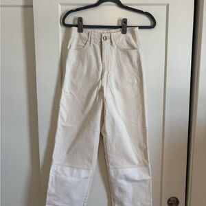 Micaela Greg Cream Seamed Pants